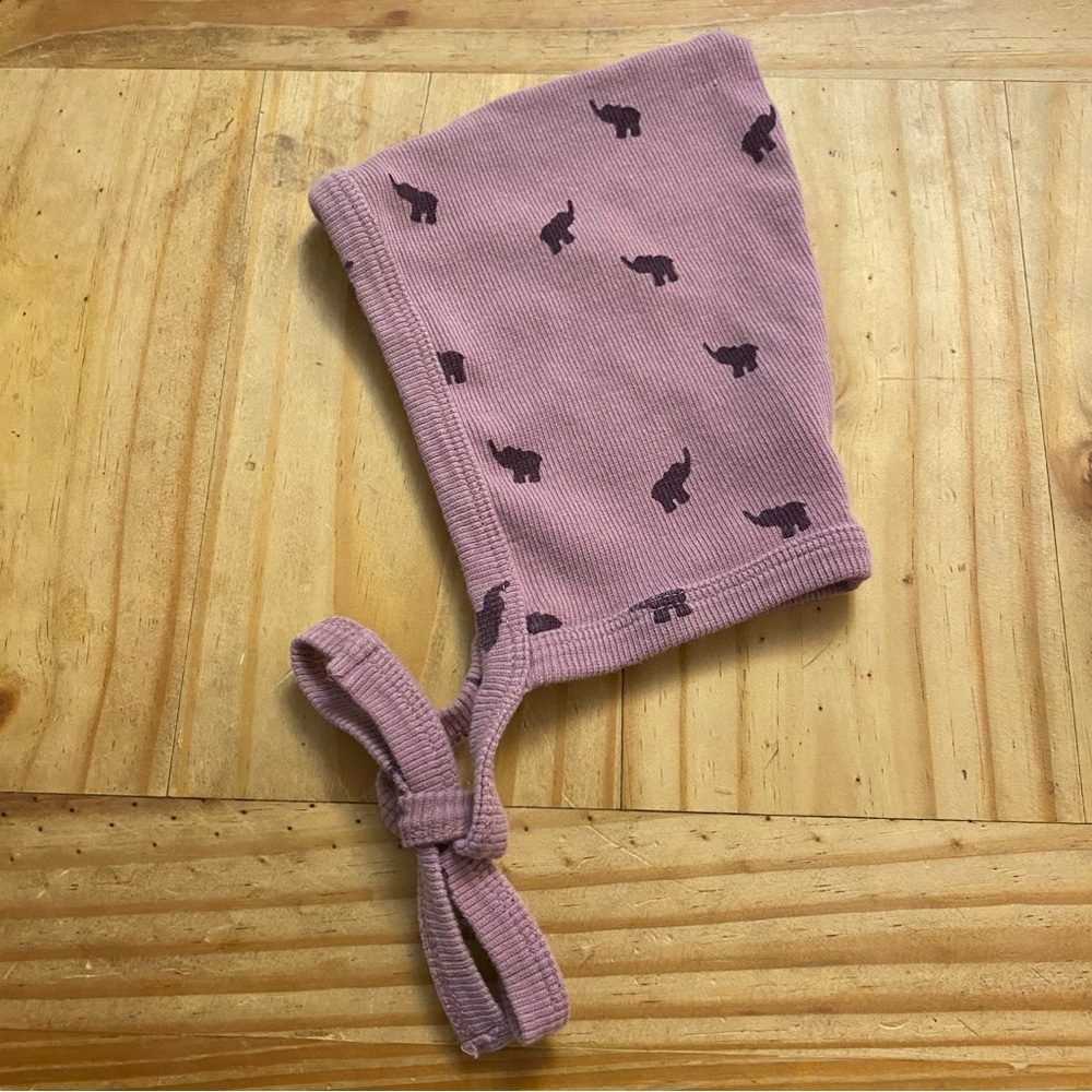 kate quinn Ribbed Cotten Purple Elephant Elf Hat